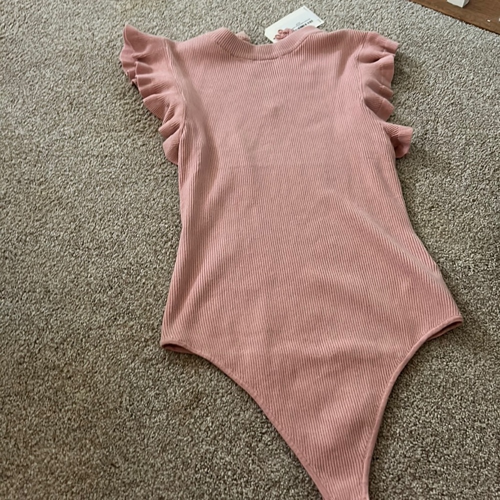 Pink boutique body suit size large